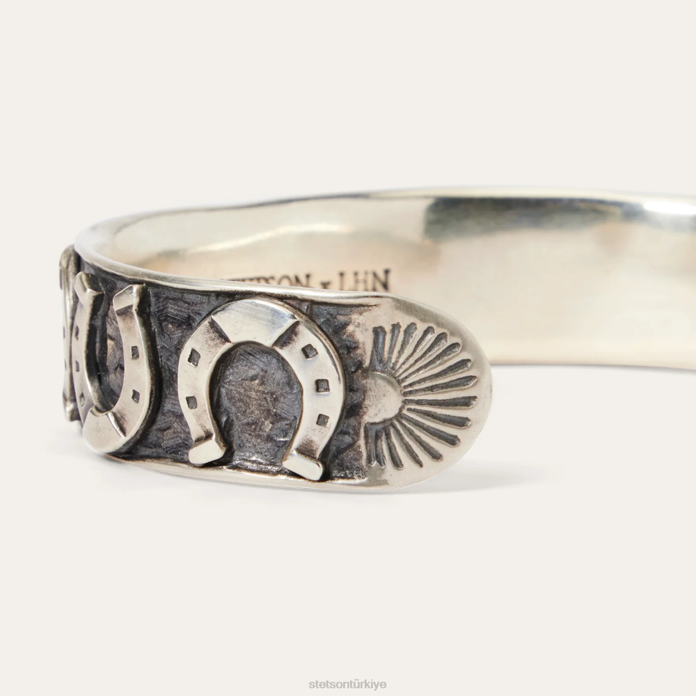 Stetson at nalı manşet tek renk erkekler aksesuar B4FZ423