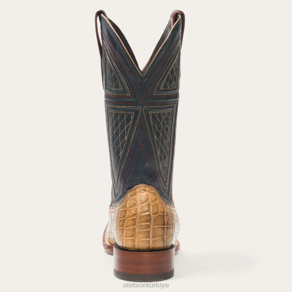 Stetson flaxville bal timsah vampir 13''mil bronzluk erkekler ayakkabı B4FZ223
