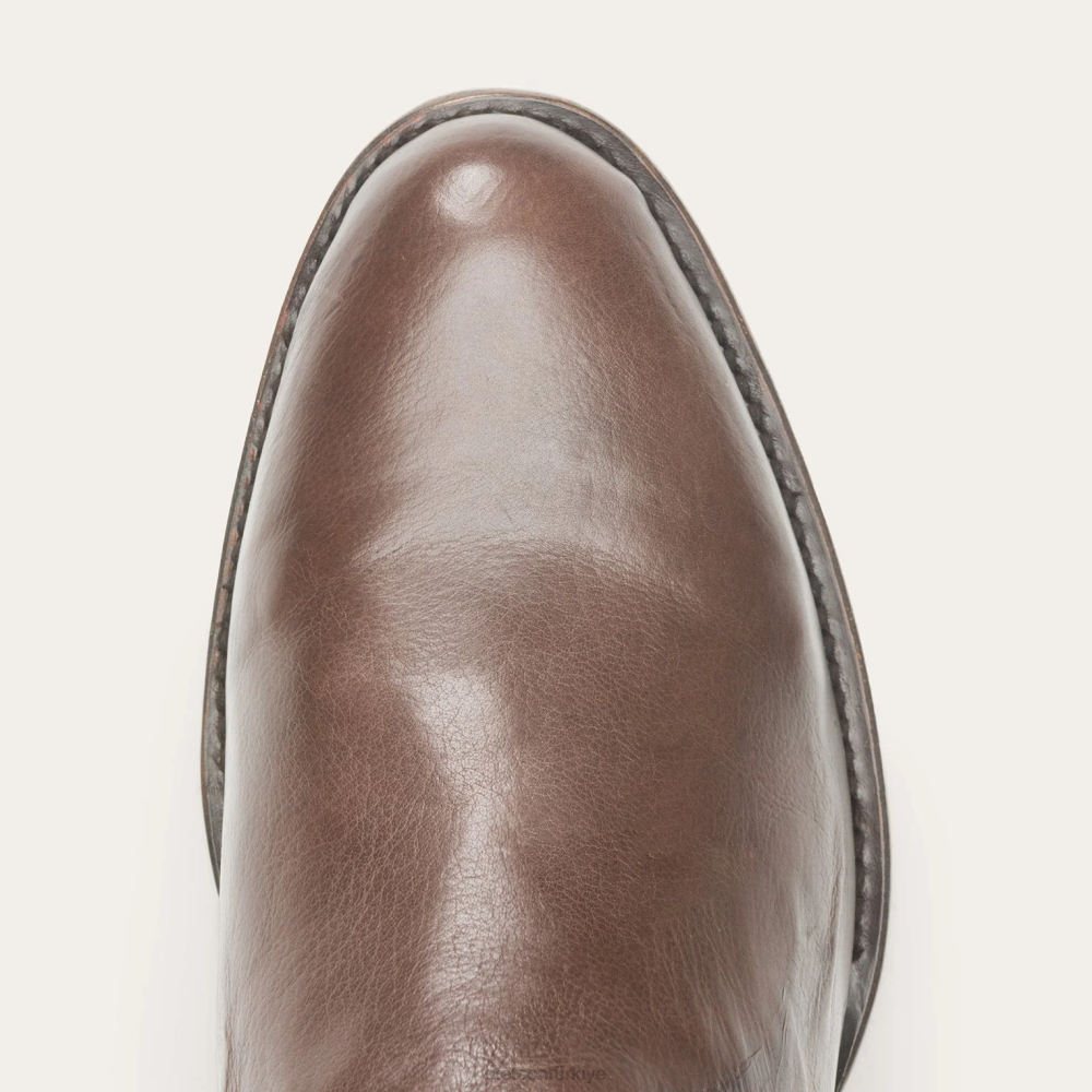 Stetson çiftlik sahibi zip çizmeler kahverengi erkekler ayakkabı B4FZ217