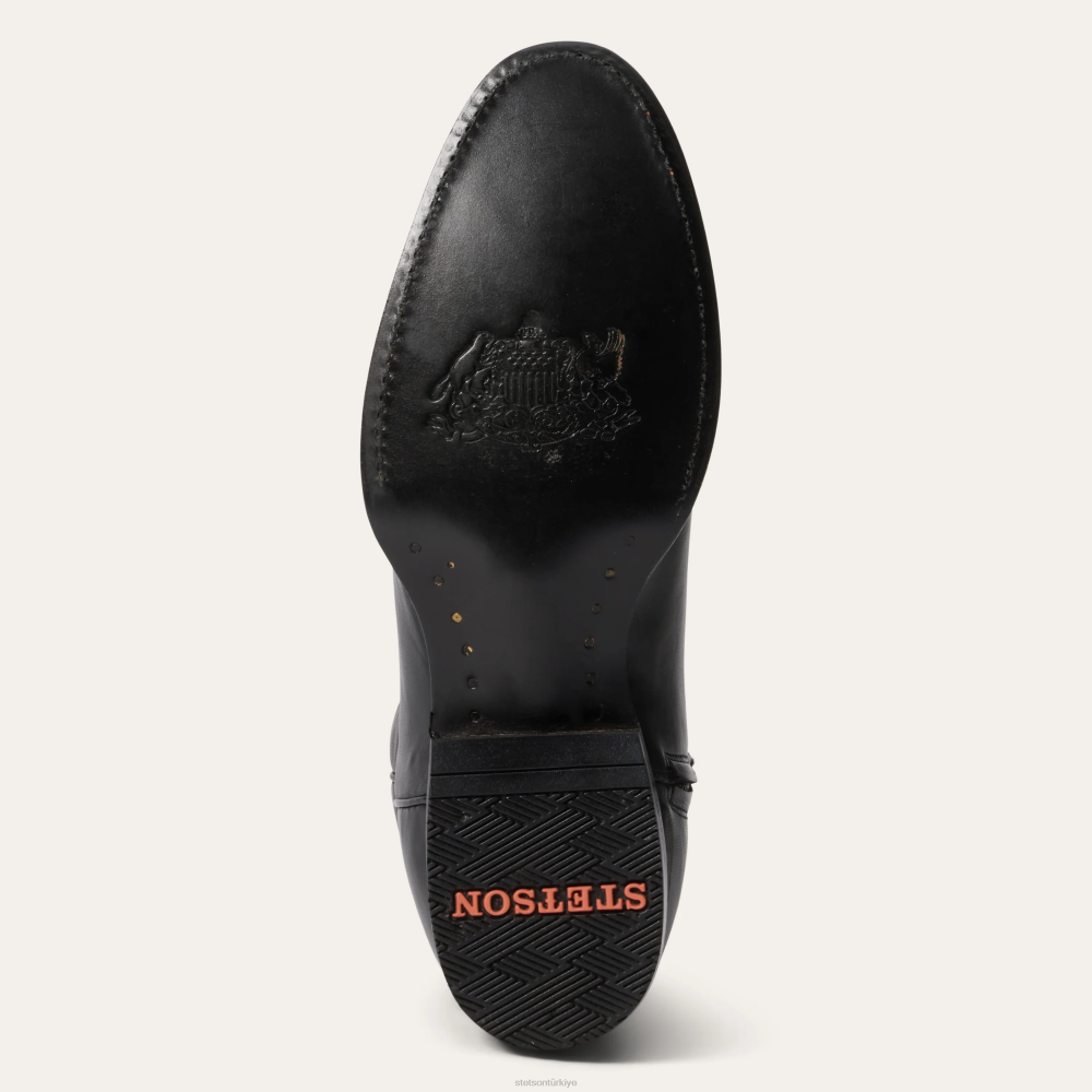 Stetson çiftlik sahibi zip çizmeler siyah erkekler ayakkabı B4FZ235