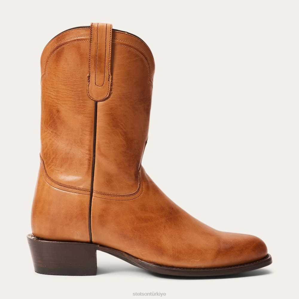 Stetson çiftlik sahibi zip kahverengi erkekler ayakkabı B4FZ226