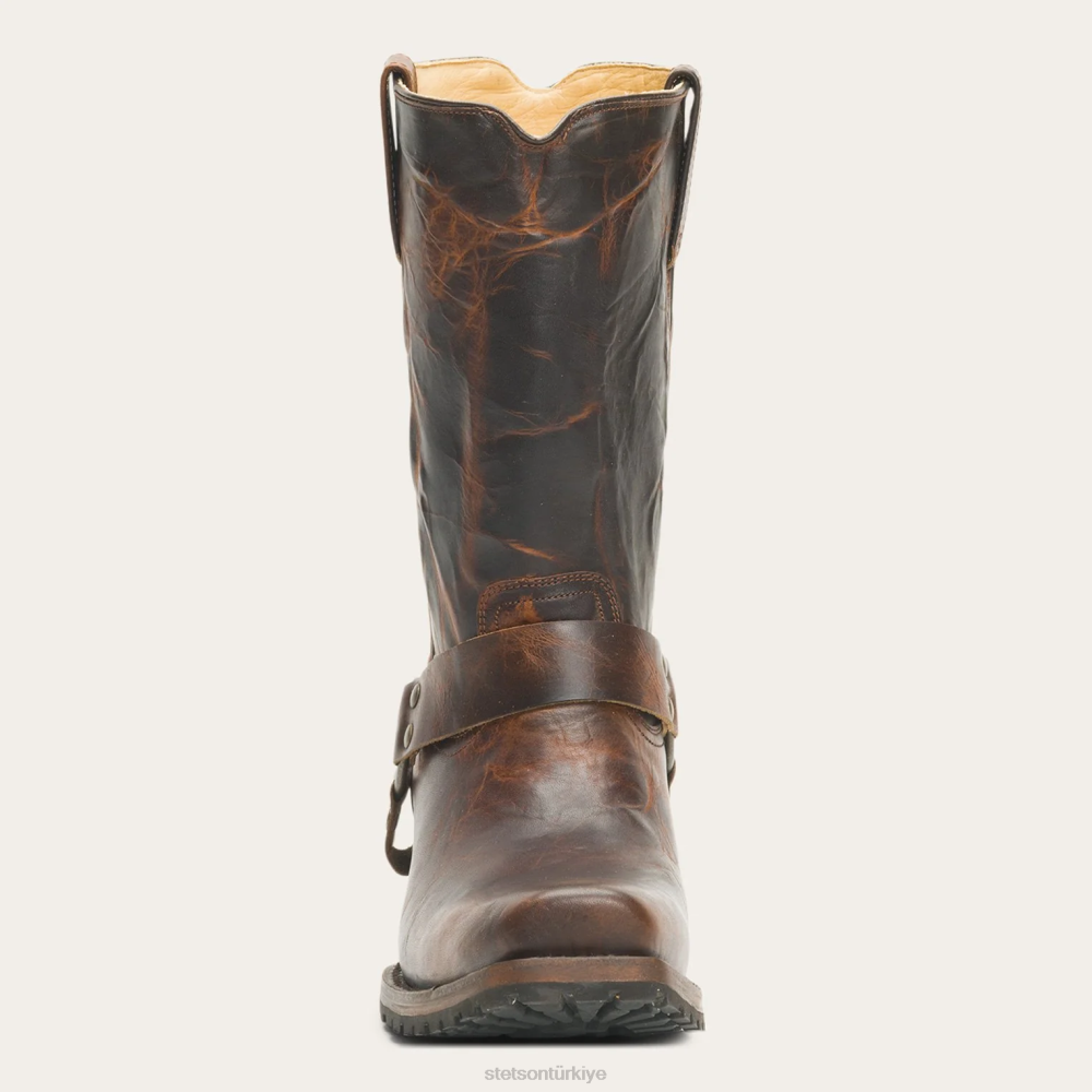 Stetson miras koşum çizmeleri kahverengi erkekler ayakkabı B4FZ233