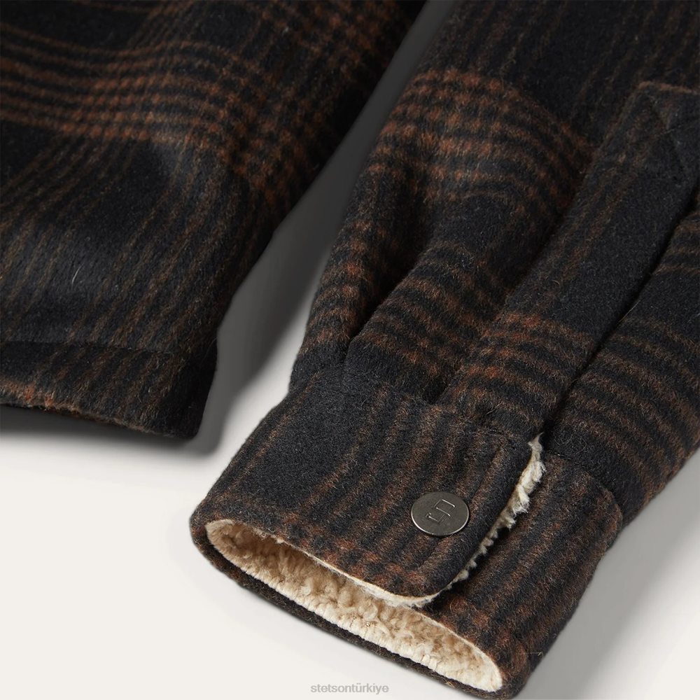 Stetson jac-gömlek kahverengi erkekler giyim B4FZ394