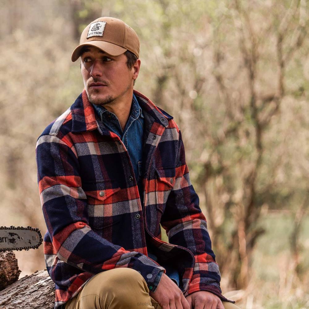 Stetson jac-gömlek mavi erkekler giyim B4FZ395