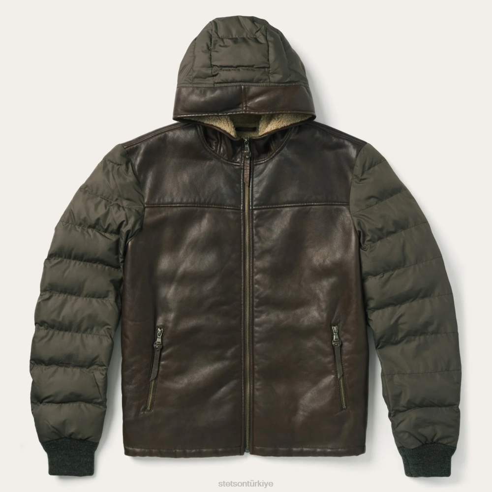 Stetson yenilik katı süet ceket kahverengi erkekler giyim B4FZ399