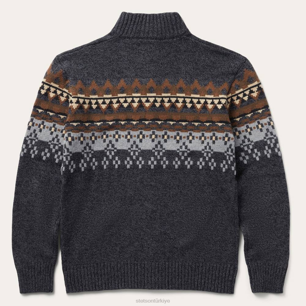 Stetson batı hırka gri erkekler giyim B4FZ397