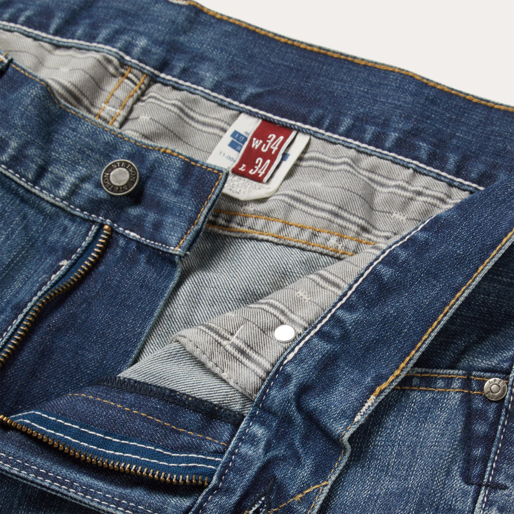 Stetson 1014 rocker fit jean mavi erkekler giyim B4FZ390