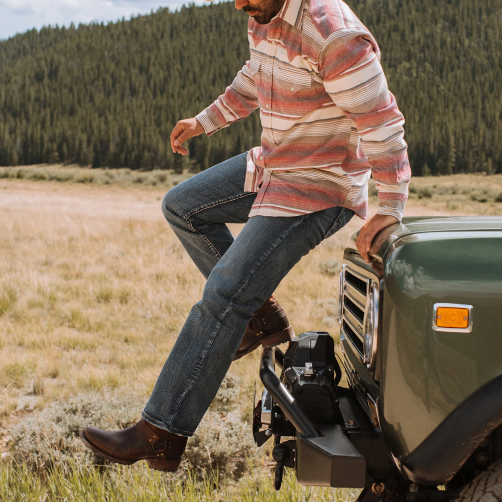 Stetson 1312 modern kesim kot pantolon mavi erkekler giyim B4FZ381