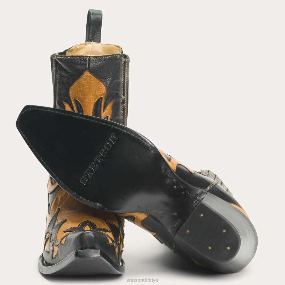 Stetson cici çizmeler siyah kadınlar ayakkabı B4FZ286