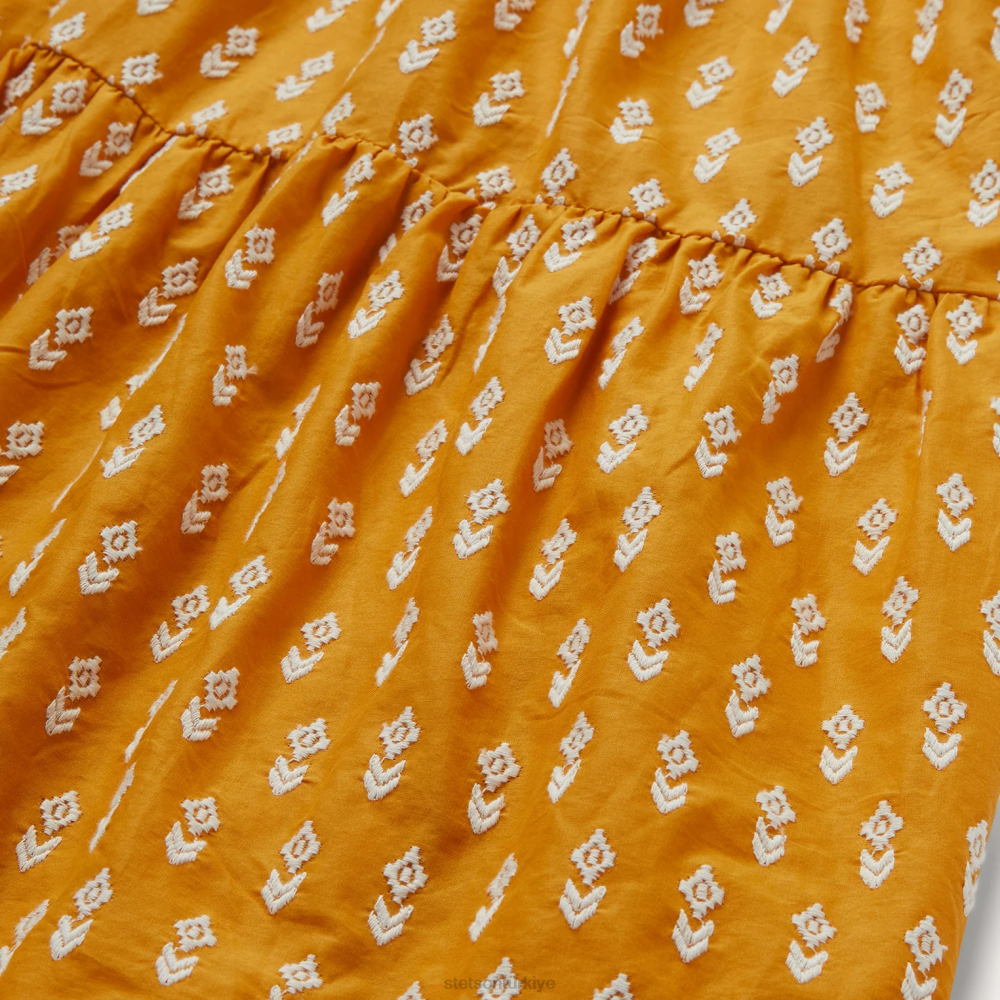 Stetson aztek elbise sarı kadınlar giyim B4FZ490