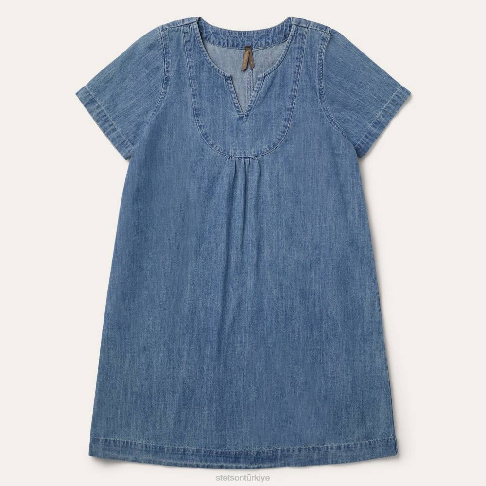 Stetson kot askı elbise mavi kadınlar giyim B4FZ504