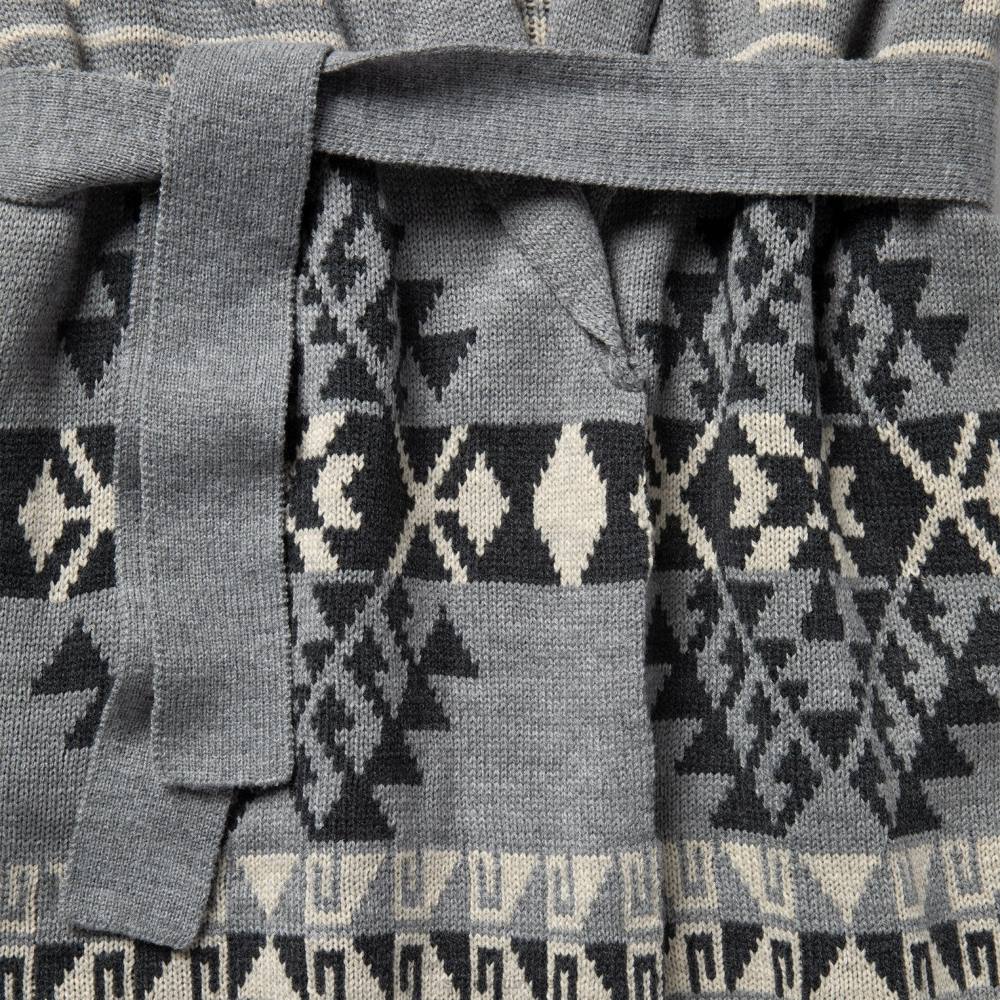 Stetson kalın örgü kravatlı kazak gri kadınlar giyim B4FZ543