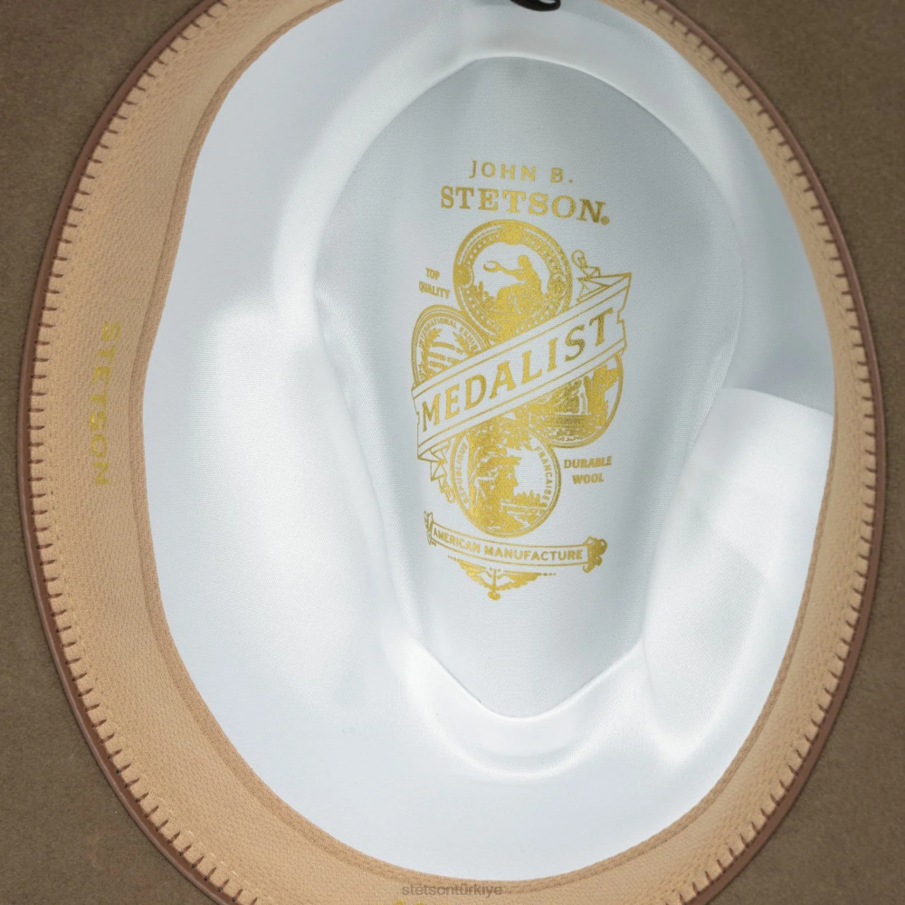 Stetson Jackson açık hava şapkası bronz üniseks şapkalar B4FZ56