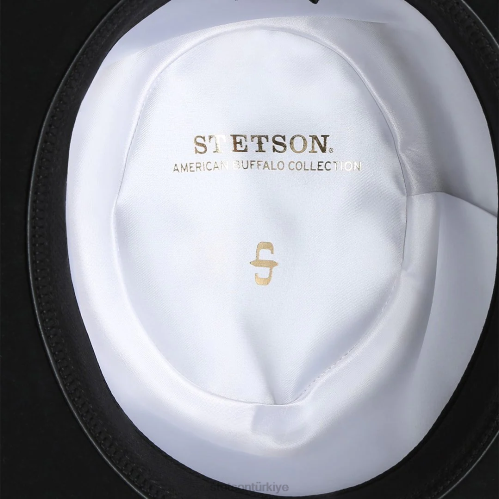 Stetson amish 4x yün keçe şapka siyah üniseks şapkalar B4FZ80