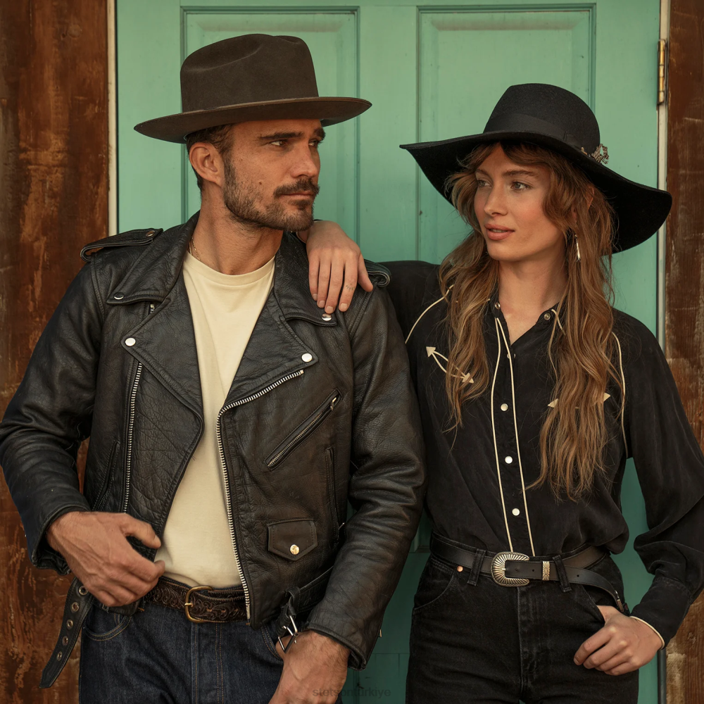 Stetson coşku siyah üniseks şapkalar B4FZ54