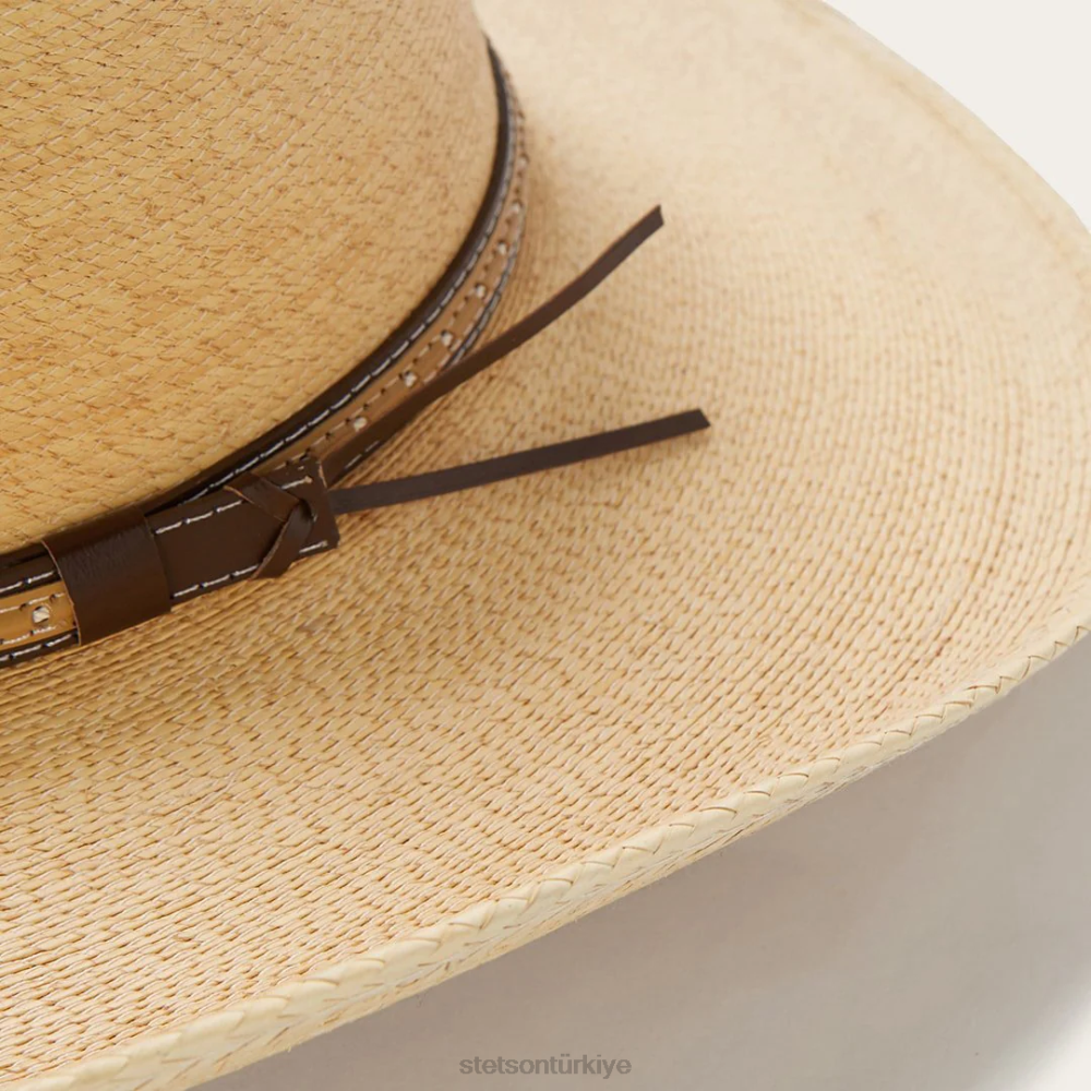 Stetson kereste fabrikası palmiye yaprağı batı şapka tost üniseks şapkalar B4FZ1