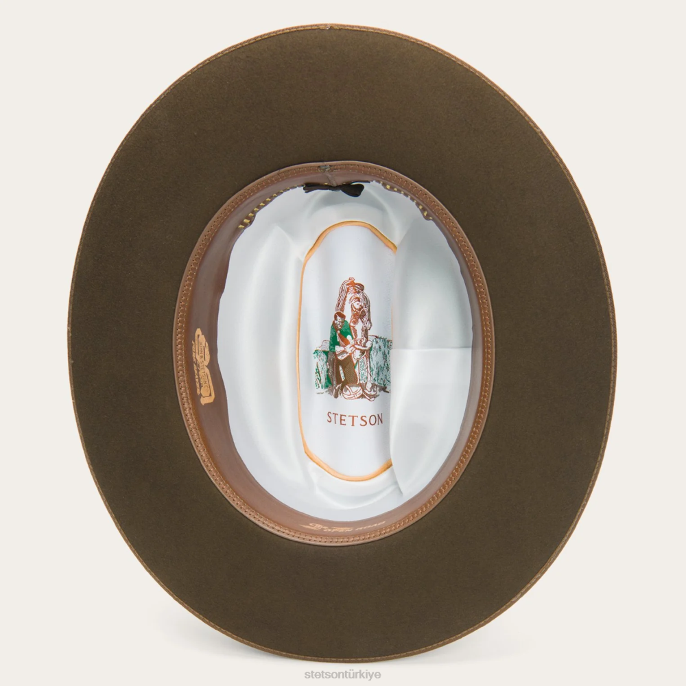 Stetson saf açık yol tütün üniseks şapkalar B4FZ43