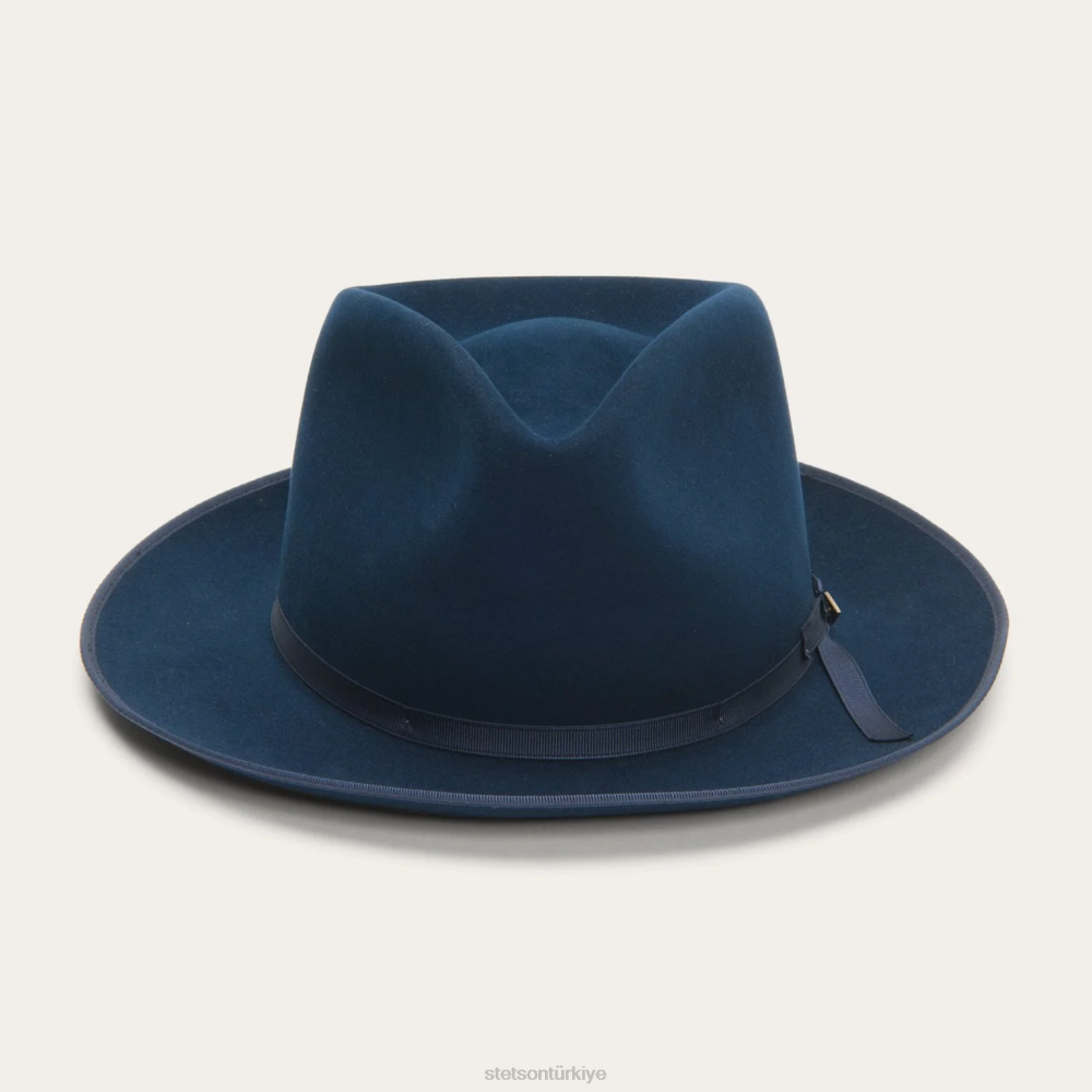 Stetson saf stratoliner gerçek mavi üniseks şapkalar B4FZ123