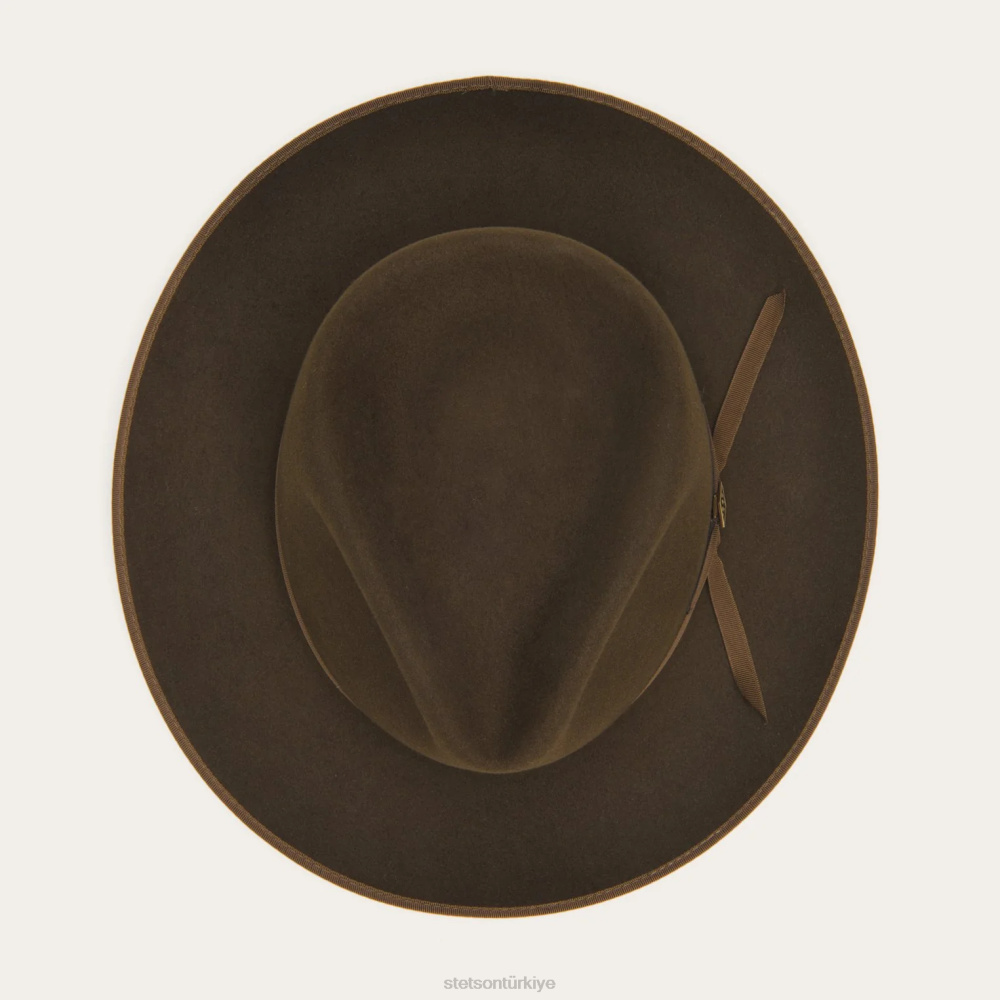 Stetson saf stratoliner tütün üniseks şapkalar B4FZ85