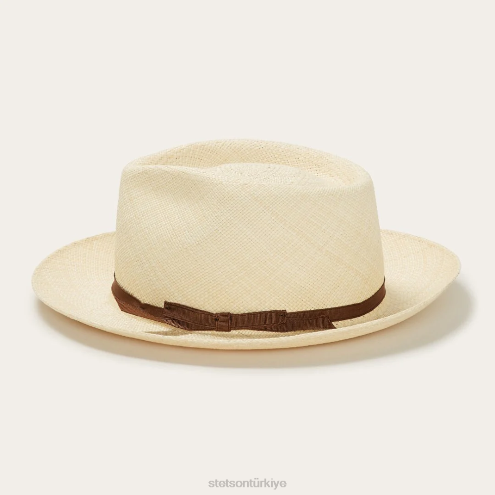 Stetson kırk sekiz panama fötr şapka doğal üniseks şapkalar B4FZ170