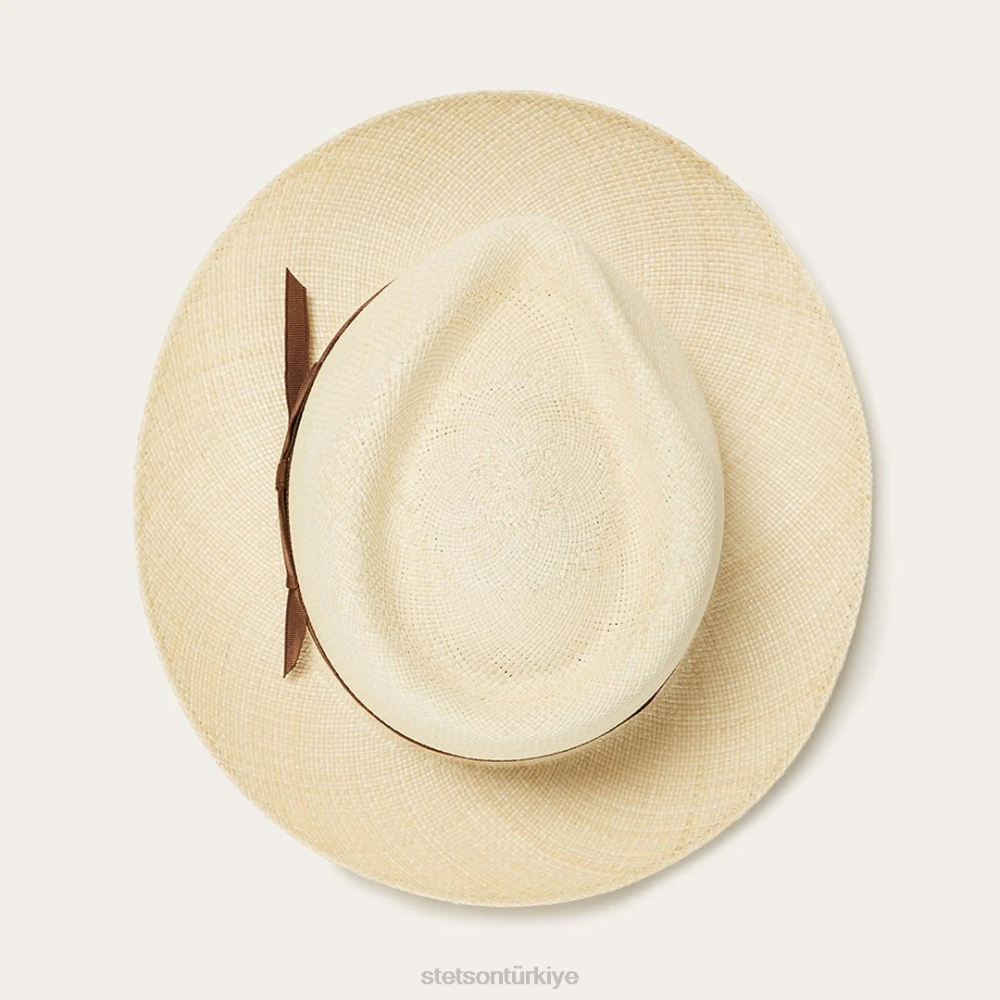 Stetson kırk sekiz panama fötr şapka doğal üniseks şapkalar B4FZ170