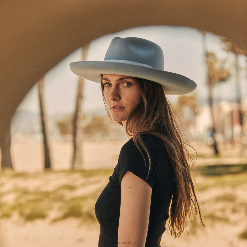 Stetson okyanus fötr şapkası açık gri üniseks şapkalar B4FZ185