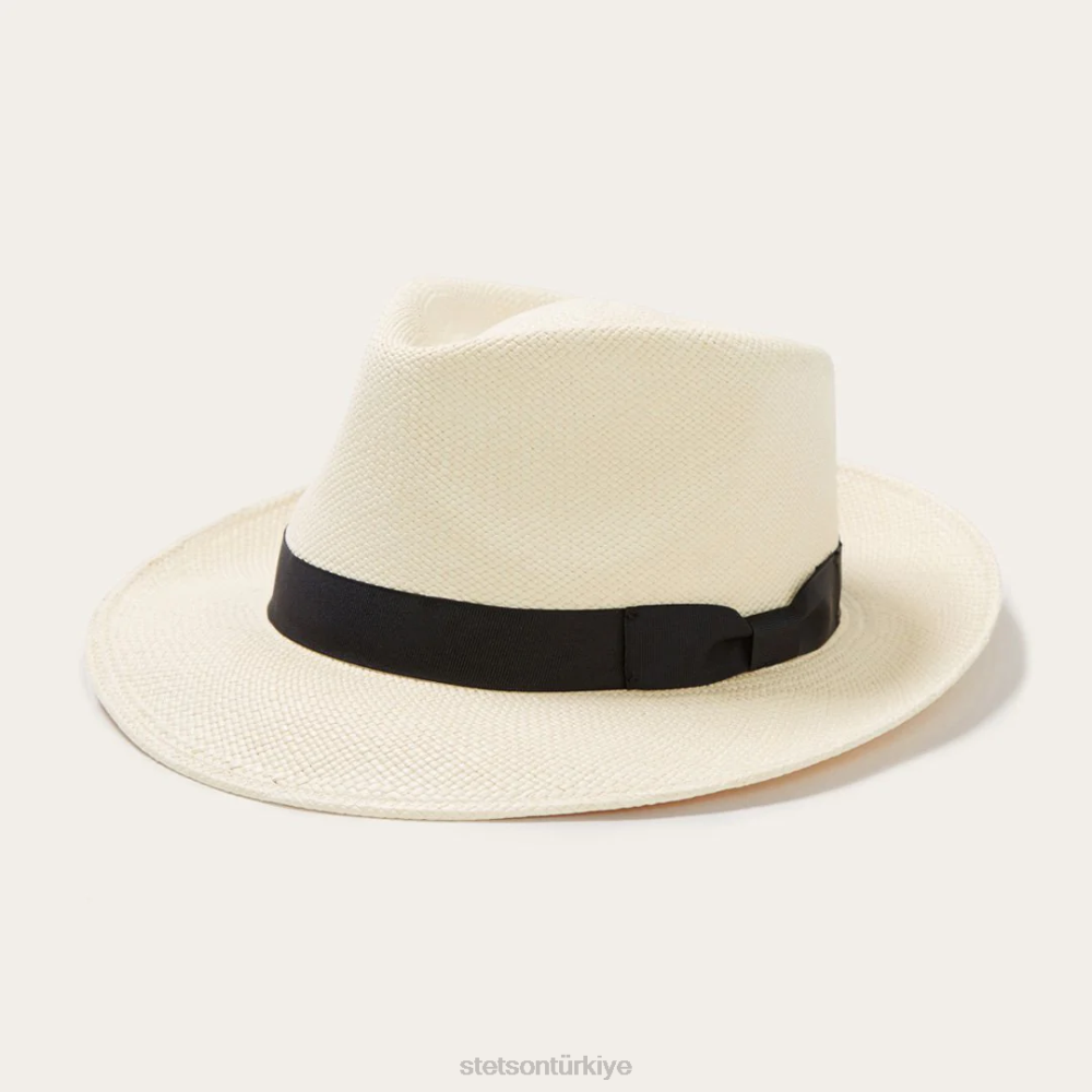 Stetson retro panama fötr şapka doğal üniseks şapkalar B4FZ154
