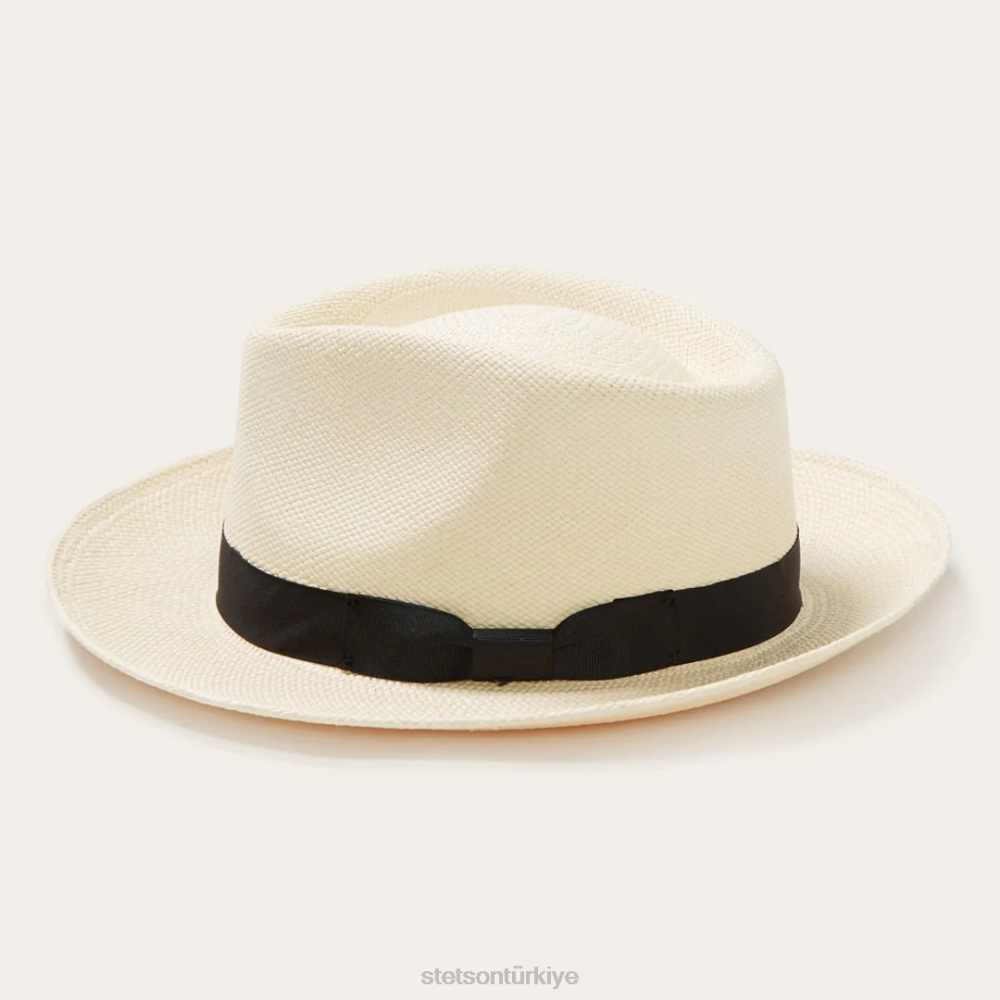Stetson retro panama fötr şapka doğal üniseks şapkalar B4FZ154