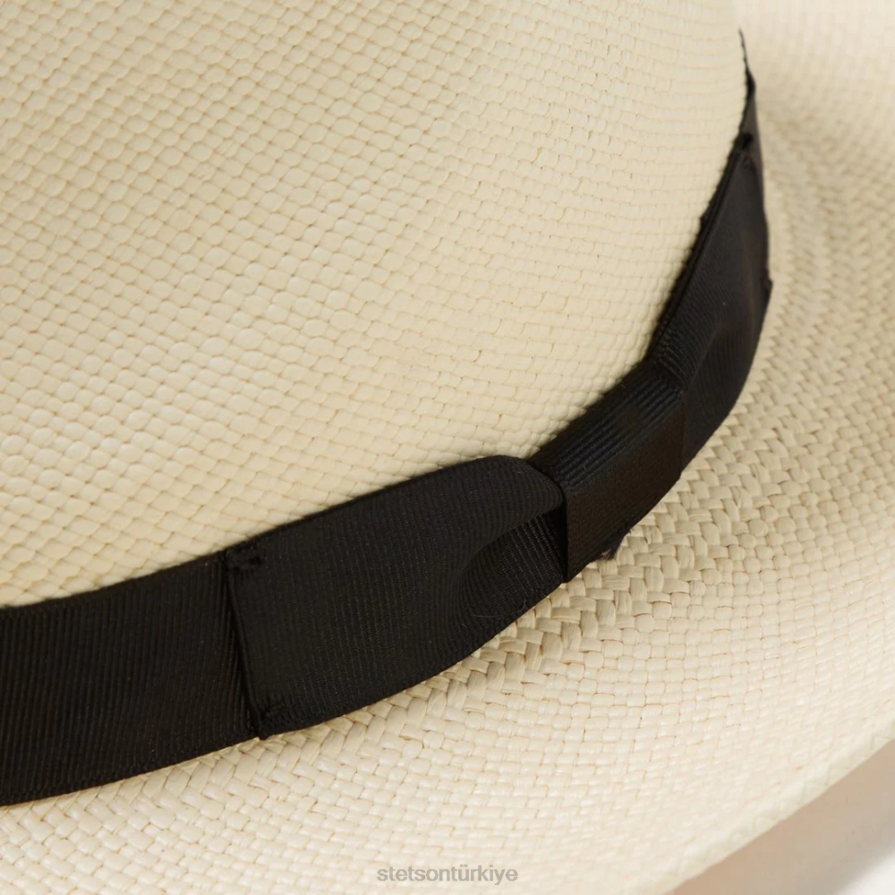 Stetson retro panama fötr şapka doğal üniseks şapkalar B4FZ154