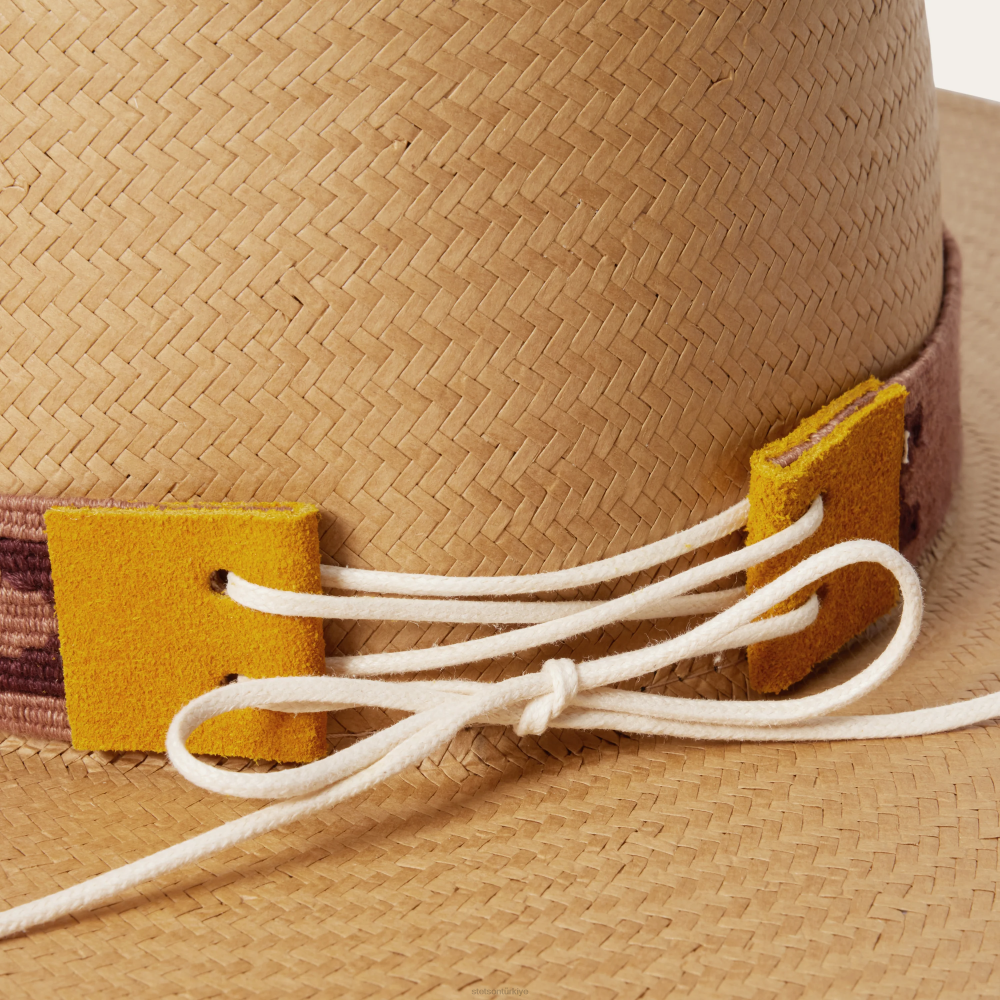 Stetson sol saman fötr şapka kum üniseks şapkalar B4FZ168