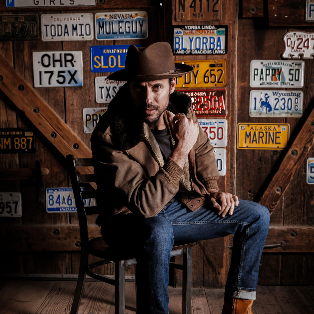 Stetson stratoliner fötr şapka ceviz üniseks şapkalar B4FZ38