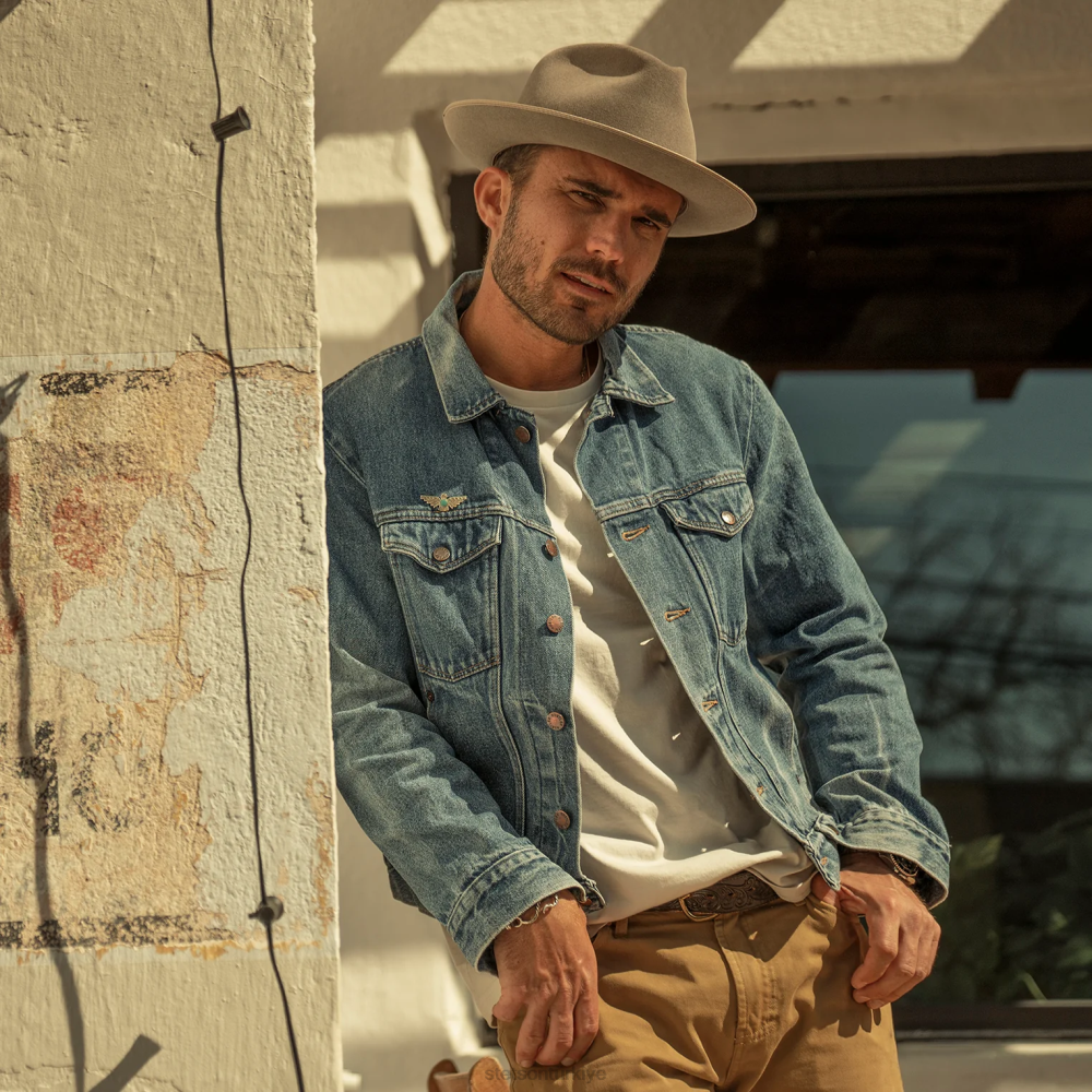 Stetson stratoliner fötr şapka doğal üniseks şapkalar B4FZ10