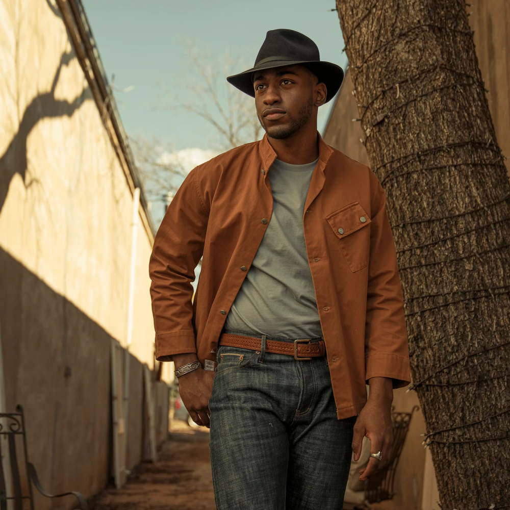 Stetson stratoliner fötr şapka siyah üniseks şapkalar B4FZ59