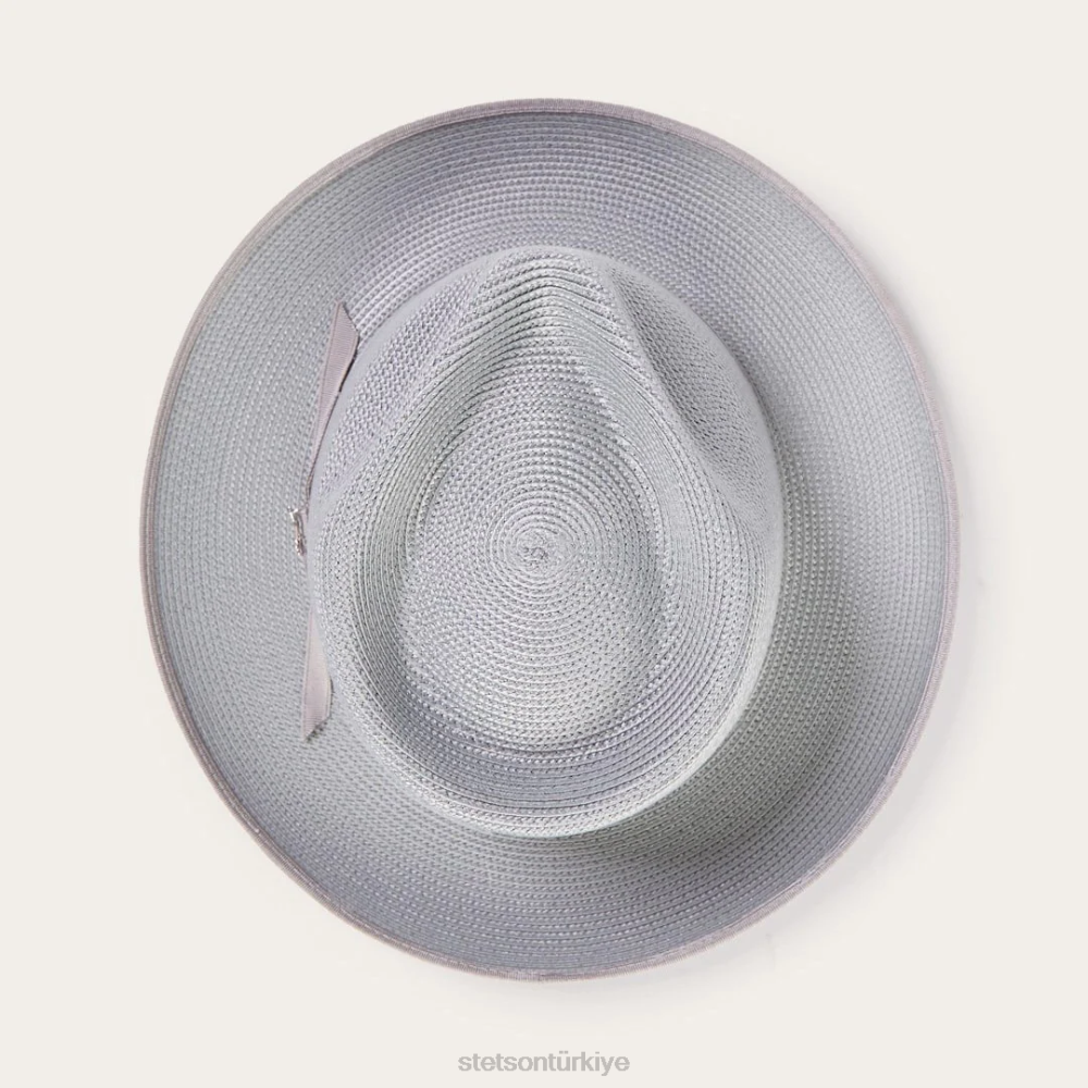 Stetson stratoliner milan fötr şapka gri üniseks şapkalar B4FZ88