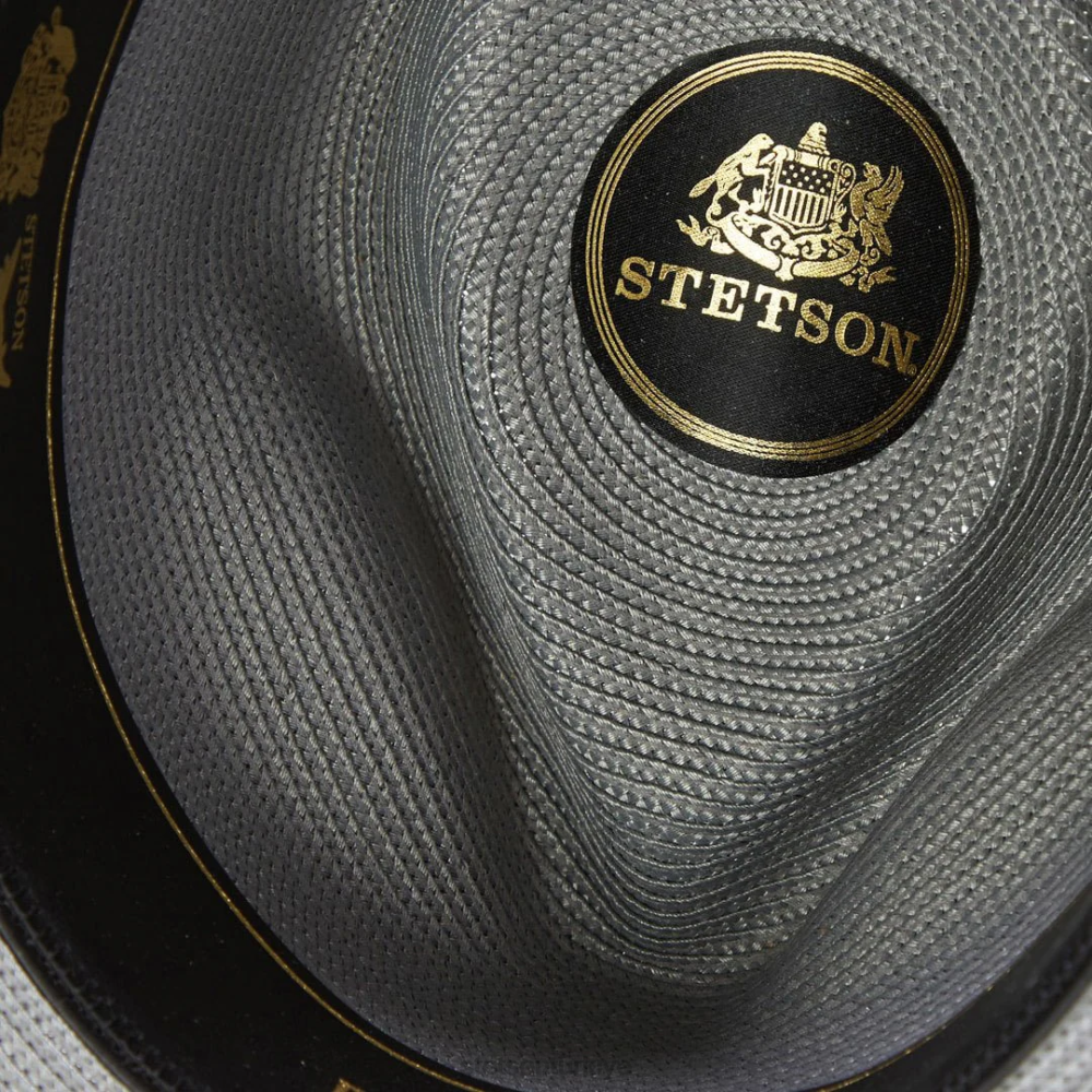 Stetson stratoliner milan fötr şapka gri üniseks şapkalar B4FZ88