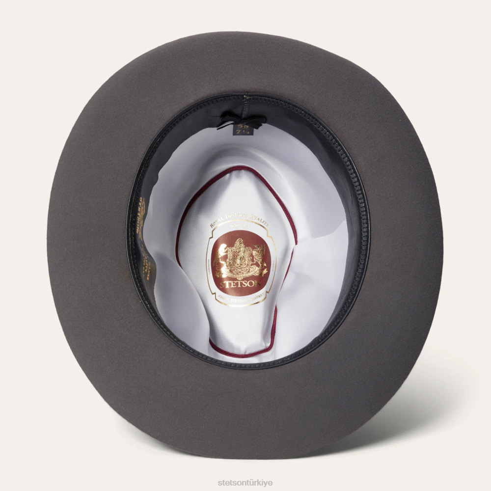 Stetson tapınak fötr şapka karibu üniseks şapkalar B4FZ97