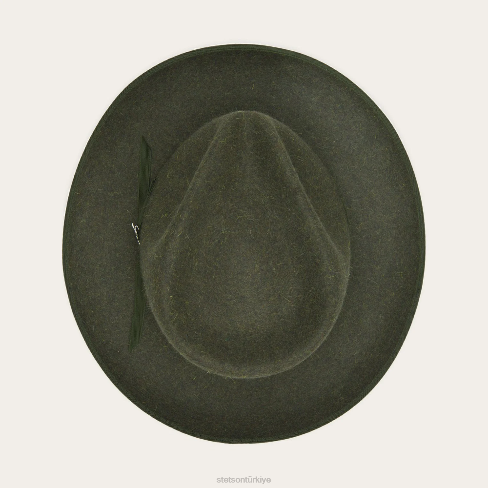Stetson ultra hafif stratoliner fötr şapka zeytin karışımı üniseks şapkalar B4FZ121