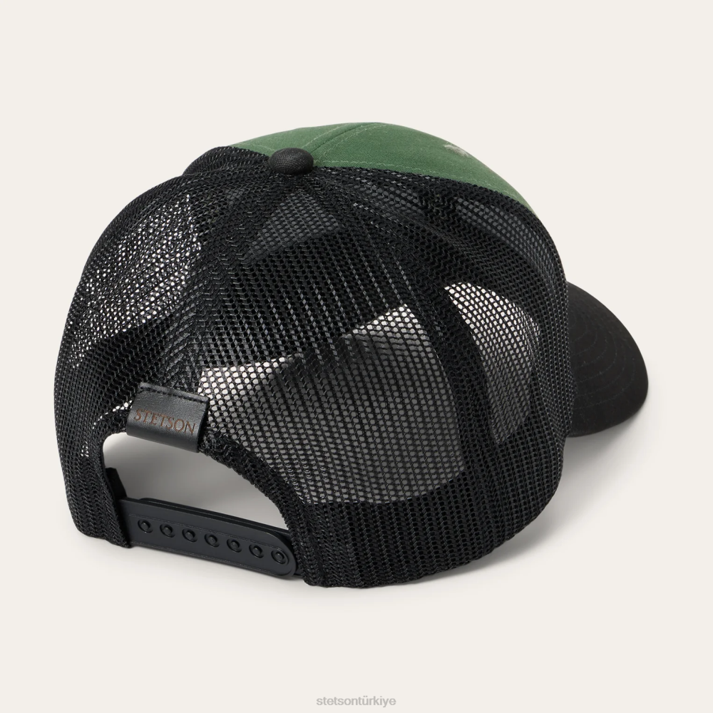 Stetson adaçayı efsane kamyon şoförü şapkası zeytin üniseks şapkalar B4FZ210