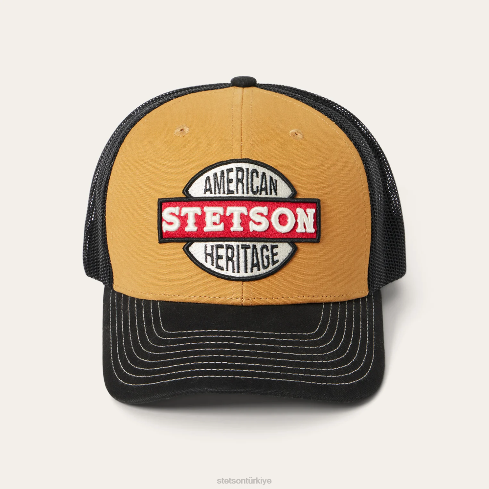 Stetson americana kamyon şoförü şapkası bronzluk üniseks şapkalar B4FZ202