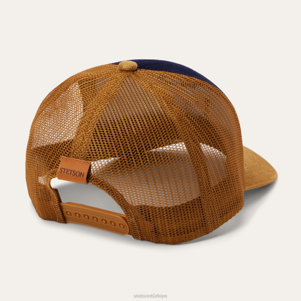 Stetson uzun boynuzlu kamyon şoförü şapkası Donanma üniseks şapkalar B4FZ206