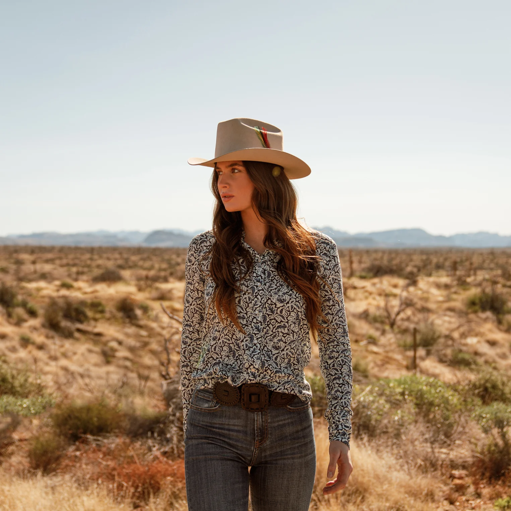 Stetson aralık 6x kovboy şapkası gümüş göbek üniseks şapkalar B4FZ77