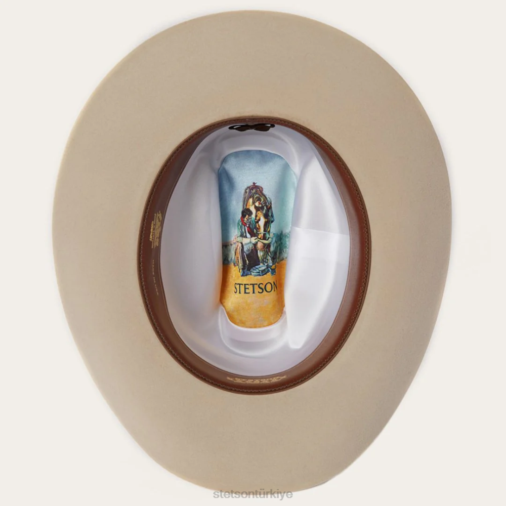Stetson aralık 6x kovboy şapkası gümüş göbek üniseks şapkalar B4FZ77