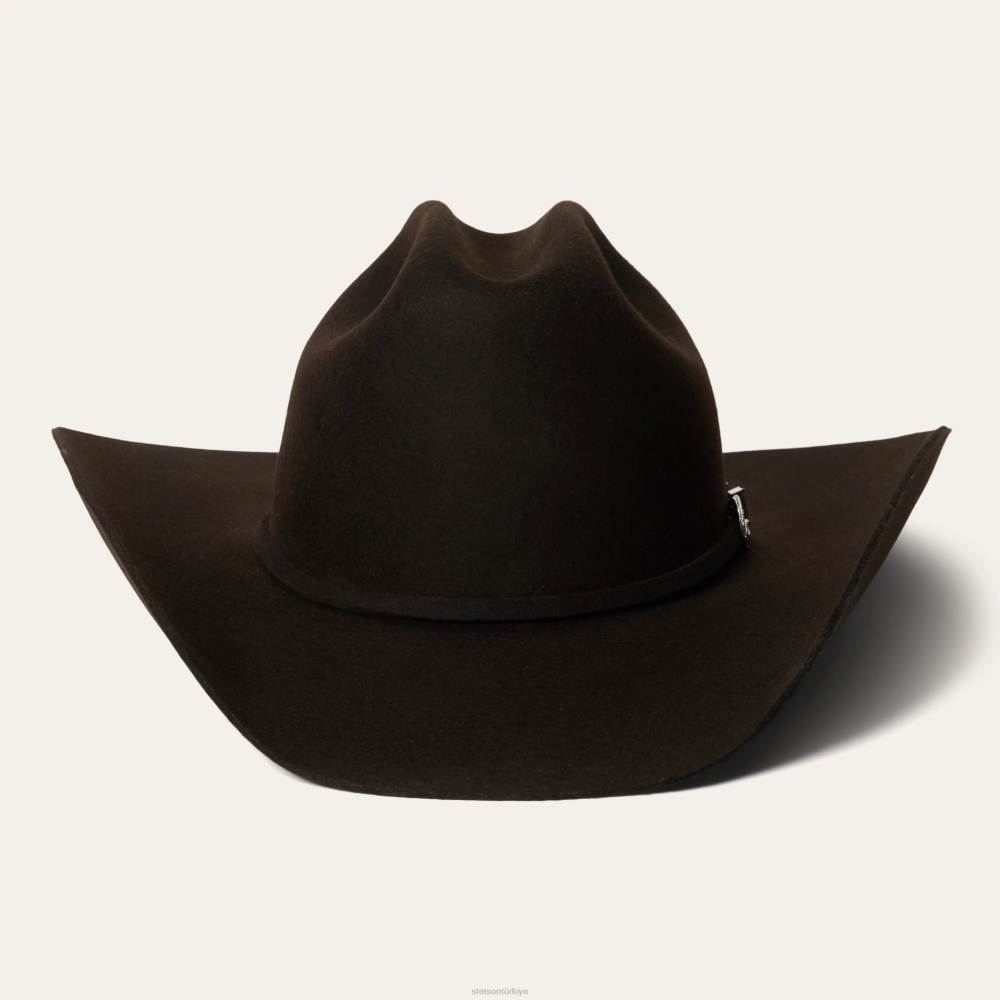 Stetson corral 4x kovboy şapkası çikolata üniseks şapkalar B4FZ16