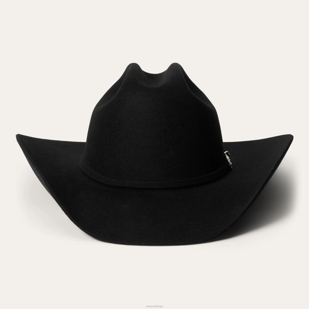 Stetson corral 4x kovboy şapkası siyah üniseks şapkalar B4FZ17