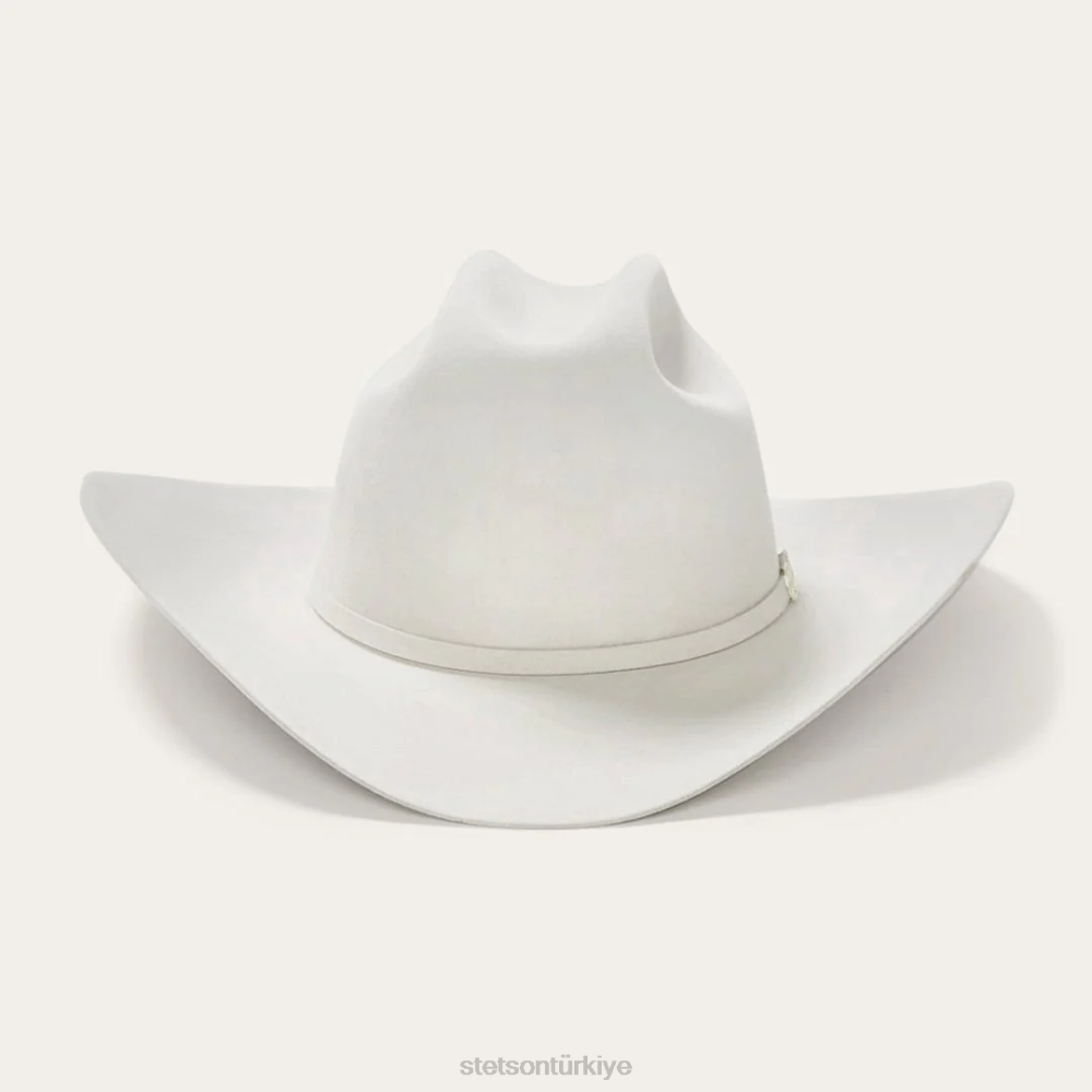 Stetson deadwood 4x kovboy şapkası beyaz üniseks şapkalar B4FZ28