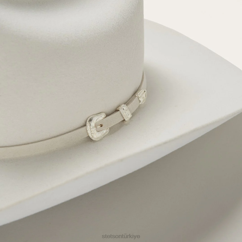 Stetson deadwood 4x kovboy şapkası beyaz üniseks şapkalar B4FZ28