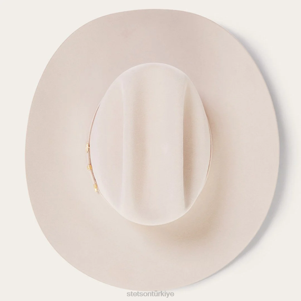 Stetson el Presidente 100x premier kovboy şapkası gümüş göbek üniseks şapkalar B4FZ2