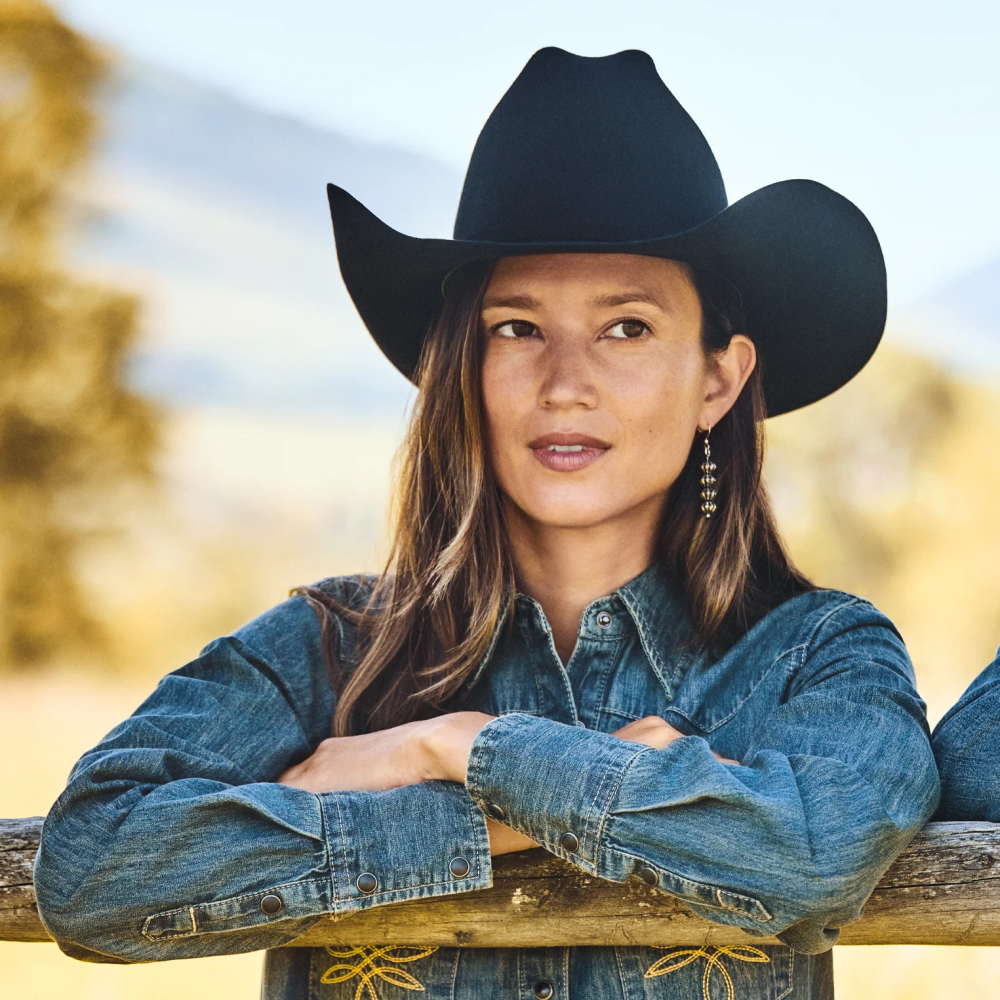 Stetson el Presidente 100x premier kovboy şapkası siyah üniseks şapkalar B4FZ70