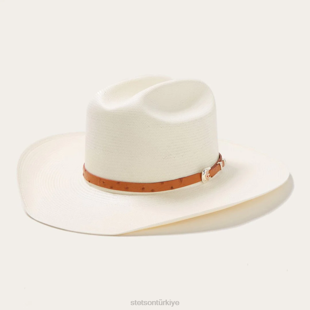 Stetson el noble 500x hasır kovboy şapkası doğal üniseks şapkalar B4FZ131