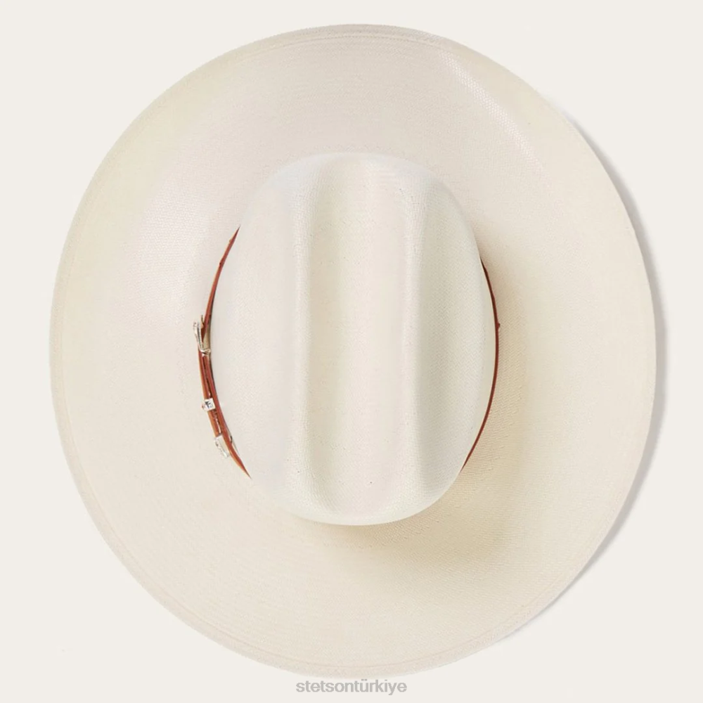 Stetson el noble 500x hasır kovboy şapkası doğal üniseks şapkalar B4FZ131